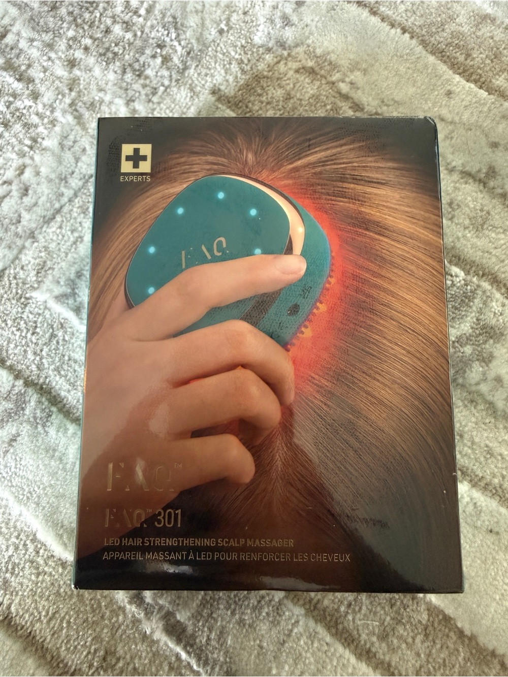 FOREO FAQ 301 LED Hair Strengthening Scalp Massager - Teal